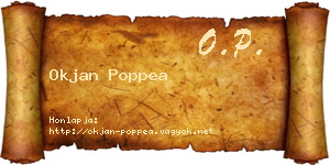 Okjan Poppea névjegykártya